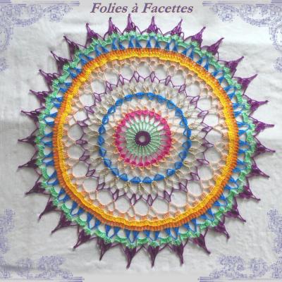Mandala 51cm violet vert v2 emons